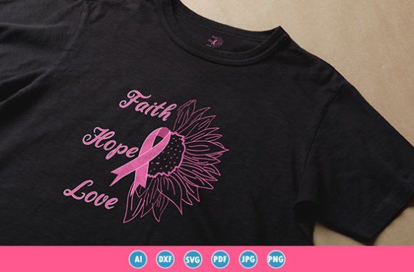 Review: Faith, Hope, Love - Breast Cancer Embroidery Design