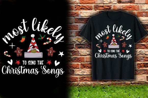 Review: MOST-LIKELY-to-SING-the-CHRISTMAS-SONG-T Embroidery Design